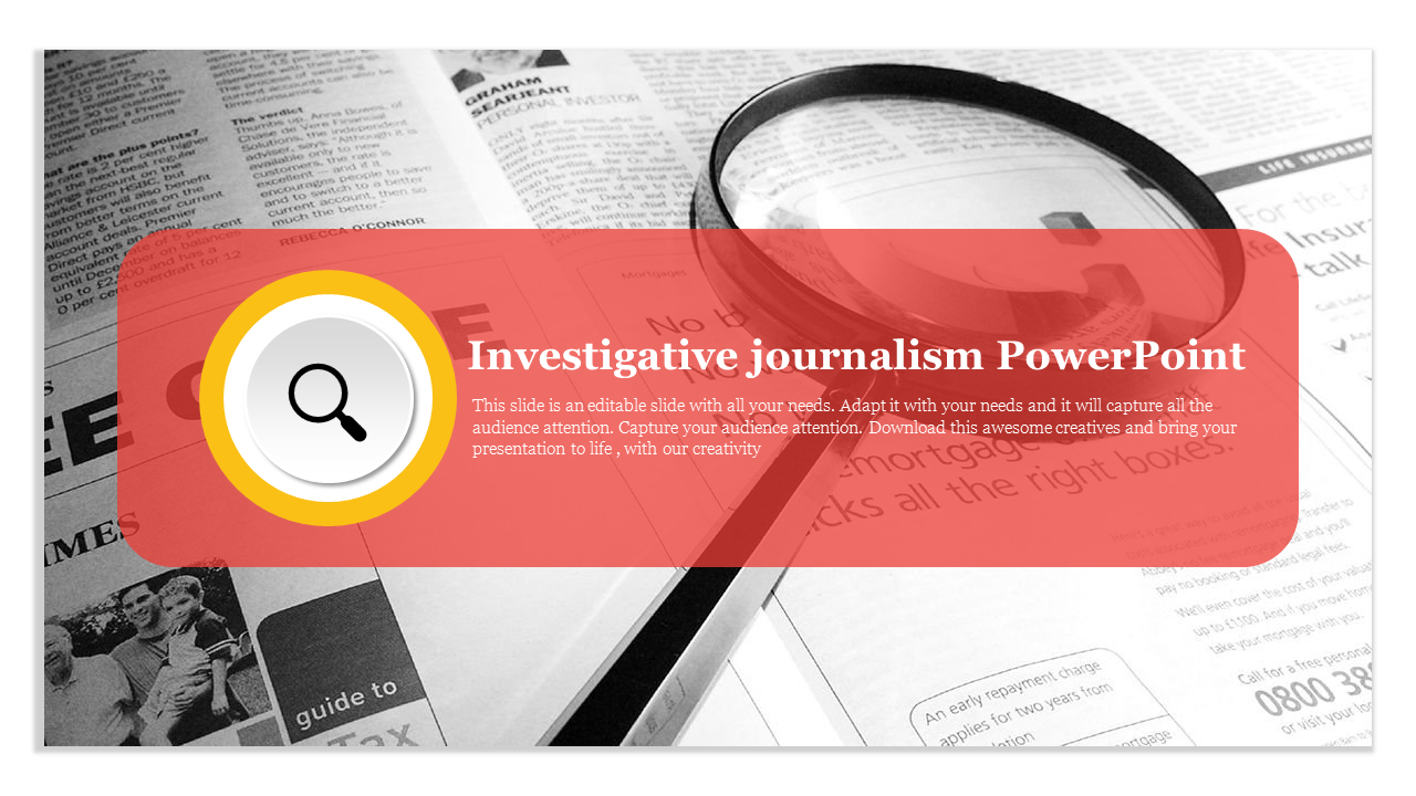 Investigative Journalism PowerPoint Template & Google Slides